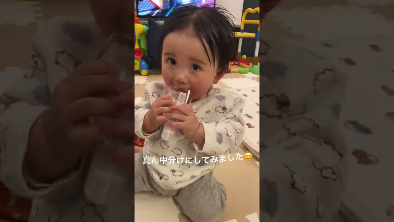 ベビーオイルでくせ毛対策する赤ちゃん Shorts Youtube