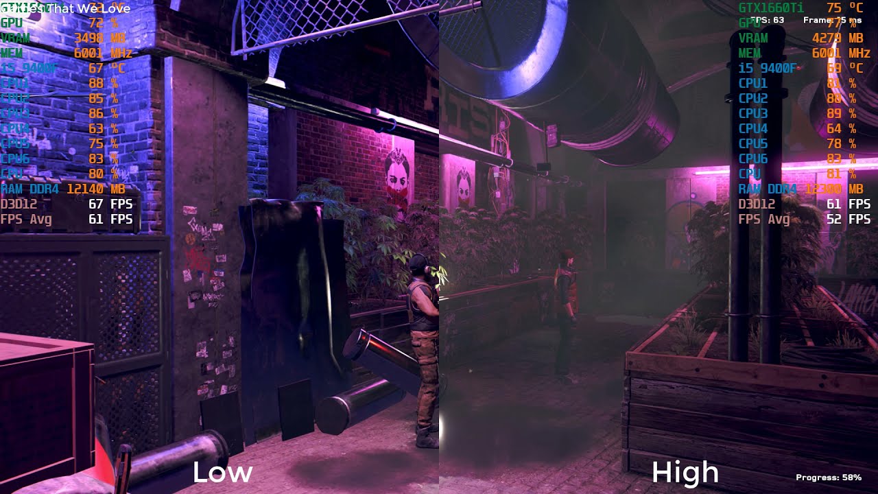 With All The Updates Watch Dogs Legion FPS Test On GTX1660Ti 6GB/i5 9400F/RAM 32GB DDR4 3000Mhz