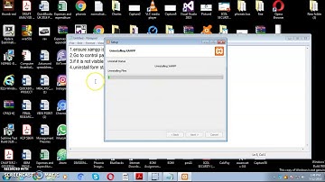 Uninstalling/removing  xammp from windows 7,10