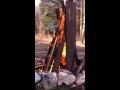 Preparing the witch burning