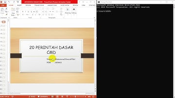 Belajar 20 perintah dasar cmd