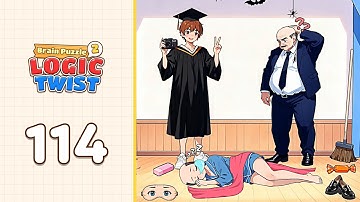 Brain Puzzle 2: Logic Twist Level 114 Graduation photo-taking | Every Puzzle Solved 🎯