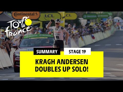#TDF2020 – Stage 19 –  Kragh Andersen doubles up solo !