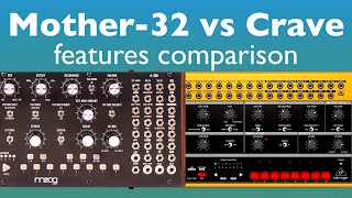 Moog Mother32 vs Behringer Crave. Differences. Comparison