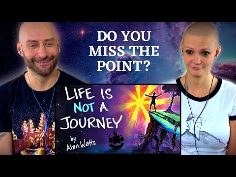 🧬🌌🌍 Alan Watts On LIFE is NOT a JOURNEY | After Skool REACTION