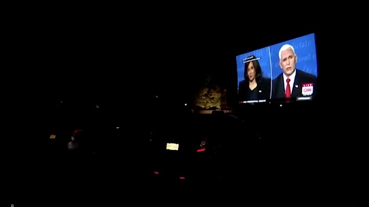 Drive-in VP debate watch party in New York