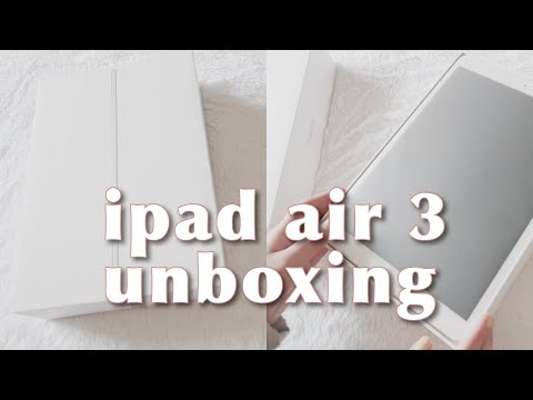 unboxing apple ipad air 3 + Apple Pencil & Accessories 🍎 | aesthetic vlog