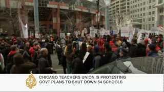 Thousands march over Chicago school closures