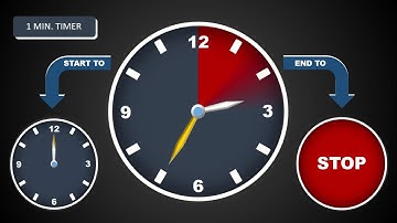 Clock Animation in PowerPoint/ Powerpoint Presentation Tutorial || 1 Minute Clock Animation