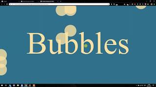 Bubbles Background Effect with CSS and JavaScript Profile
