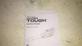 Let's read the manual Hyper Tough 40v Turbine Blower 2.5ah cordless 420cfm