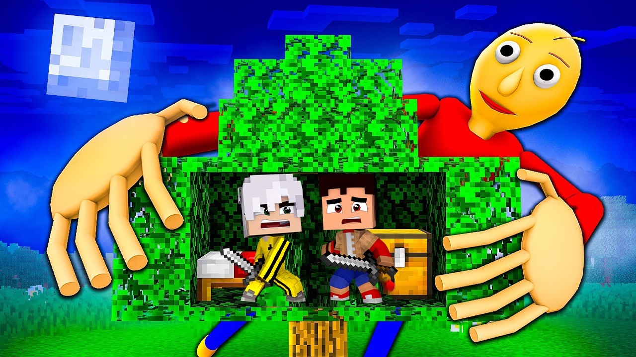 ბალდის შემოტევა პატარა ხის სახლში მაინკრაფტში!