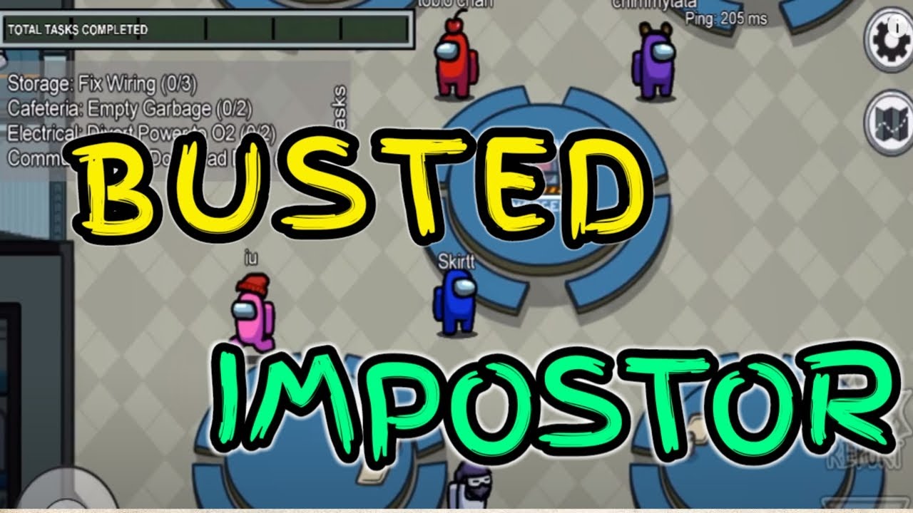 BUSTED IMPOSTOR Left the room | Among Us - YouTube