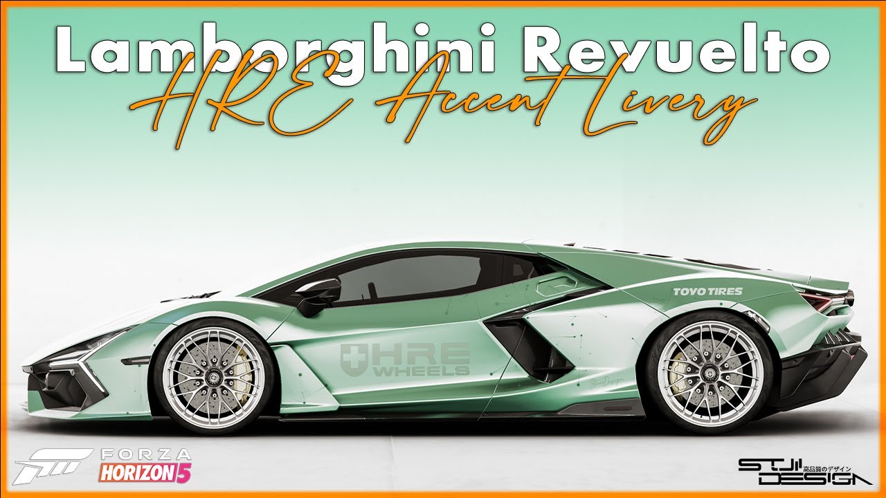 Lamborghini Revuelto HRE Wheels Accent-Livery - Forza Horizon 5 Design | Speedart