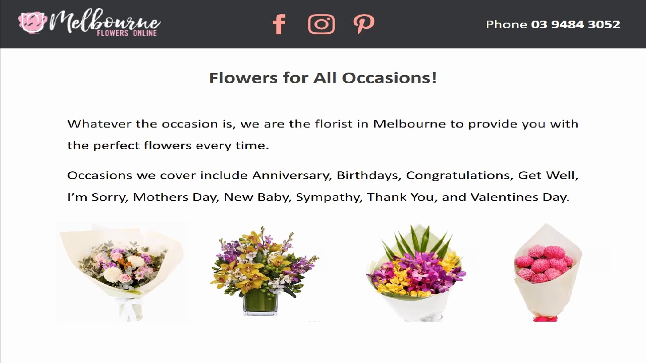 Melbourne Flowers Online Same Day Delivery Across Melbourne