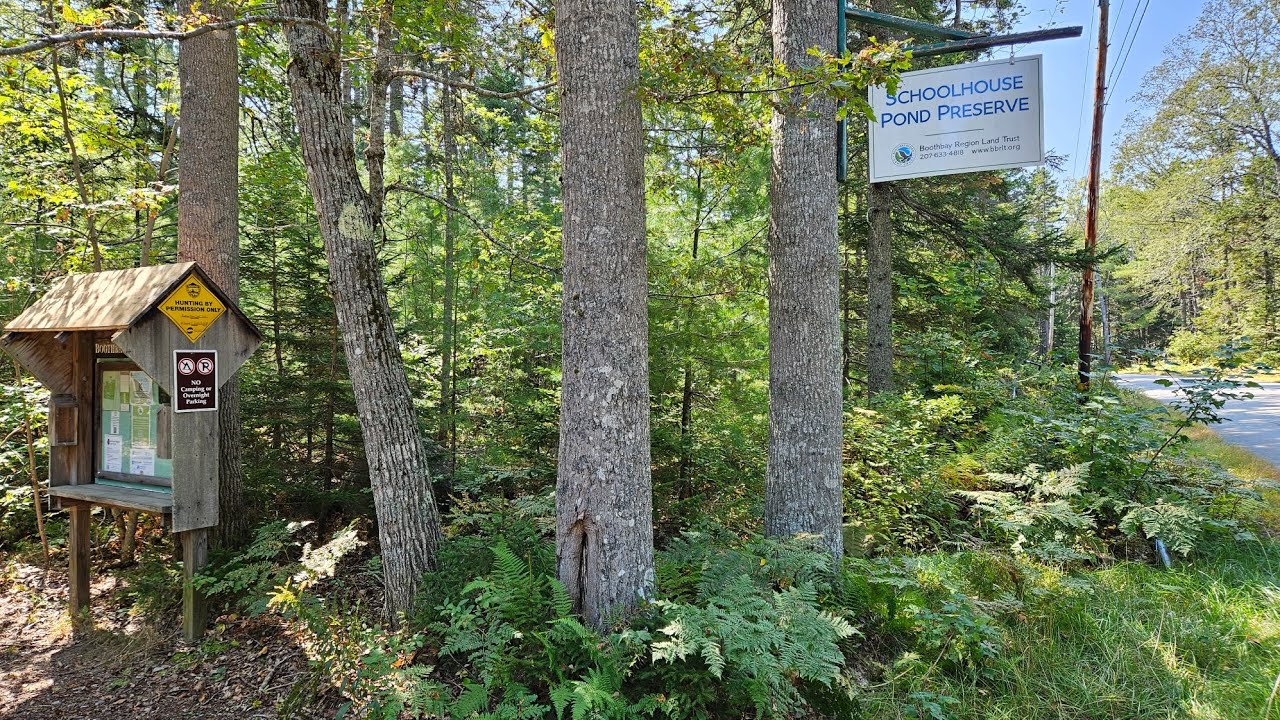 Schoolhouse Pond Preserve in Boothbay, Maine