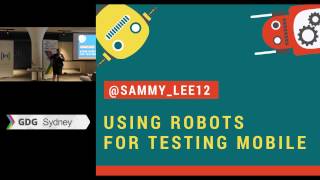 Using robots for testing mobile apps