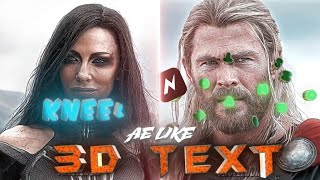 Ae like 3d Text Animation in Node video Tutorial By Trollexon (+preset) 