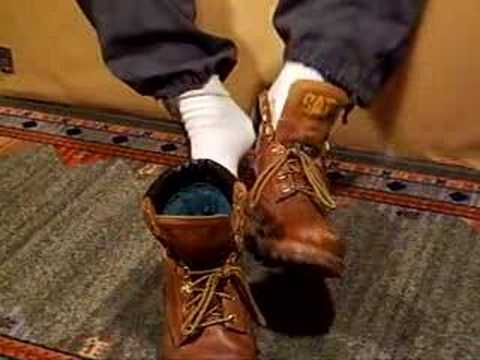 CAT boots and white socks - YouTube