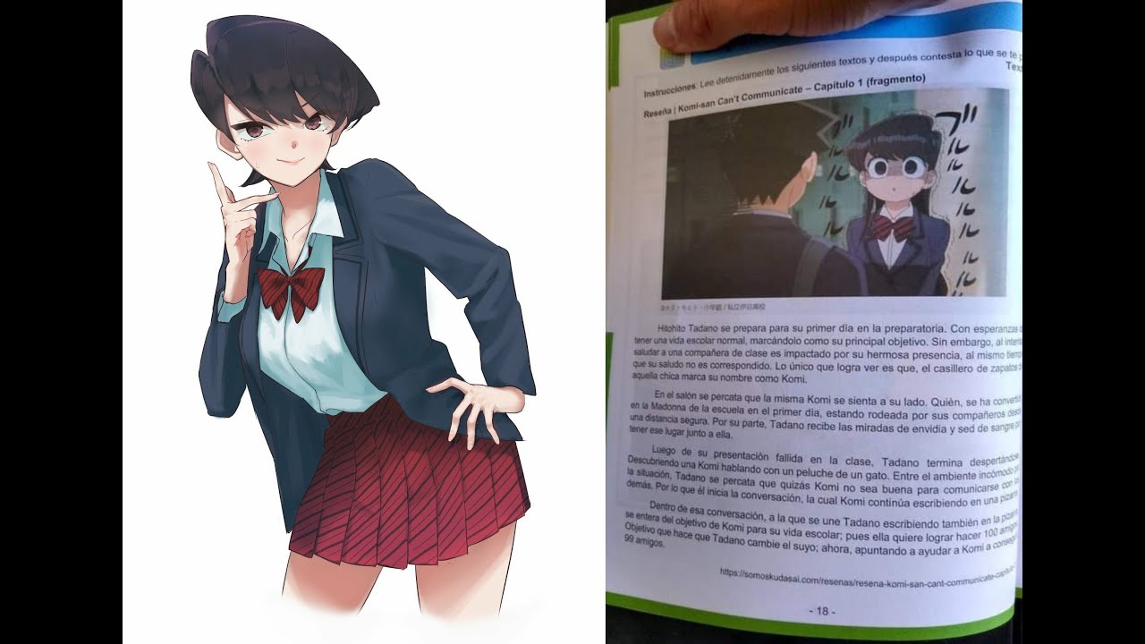 solo pasa en México | la chica que no podía hablar | komi San libro de texto México #waifu