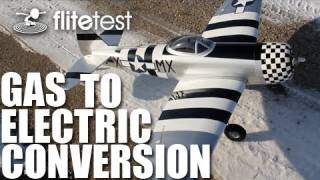 converting gas rc plane to electric