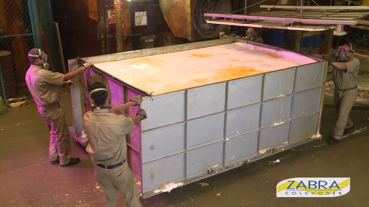 3. Proceso de fabricación de un colchón: Espuma