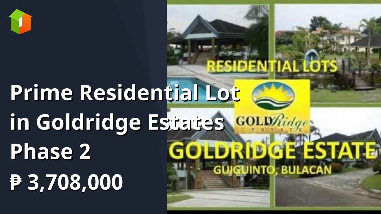 Prime Residential Lot in Goldridge Estates Phase 2 - YouTube