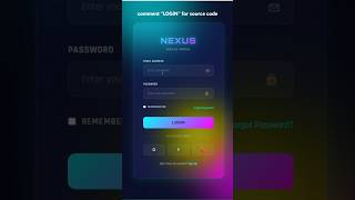 Animated Login Page CSS!