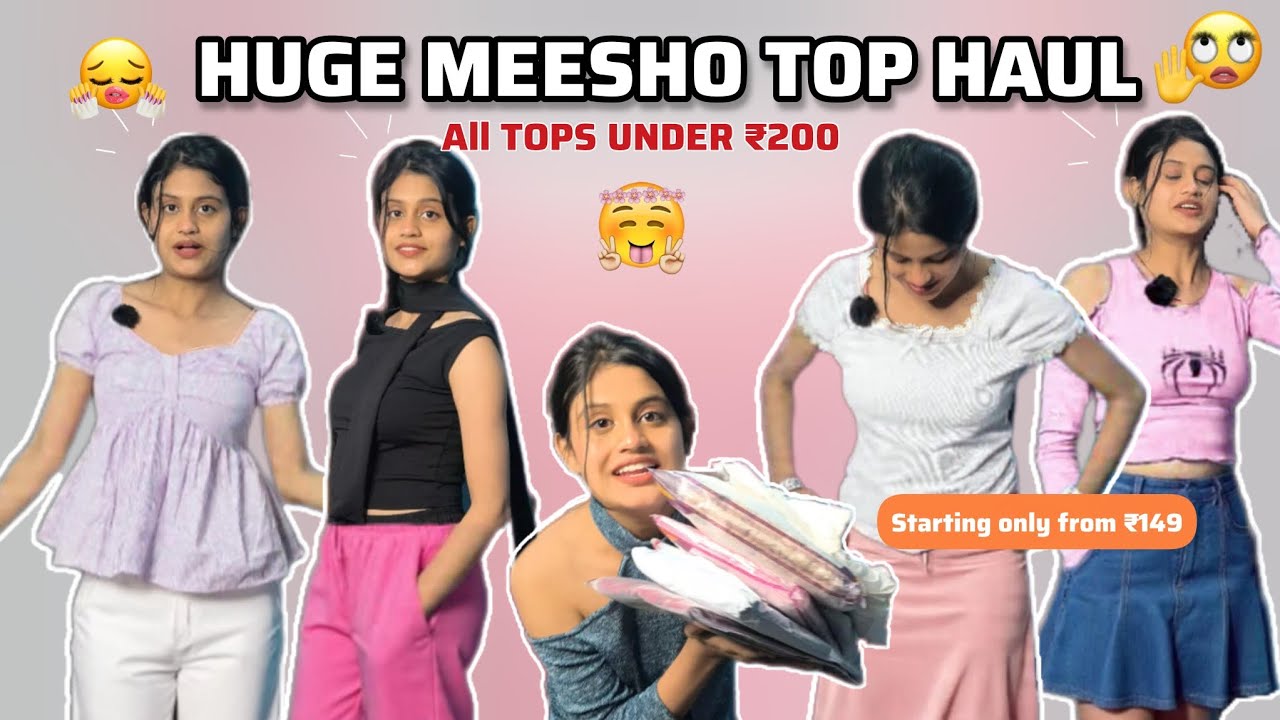 Pinterest Tops Haul From Meesho 🤯🌷 | Under 200 😳 | Meesho Tops Haul | Try On Haul | SIYA 💕