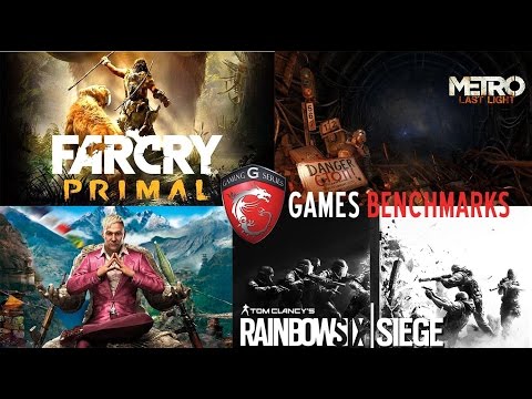 MSI GS43VR Phantom PRO - Games benchmarks (FC P/4, Rainbow 6S,Metro LL) - Highest presets 1080p