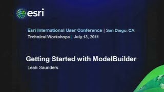 Esri 2011 UC Tech Session: Getting Started with ModelBuilder Profile