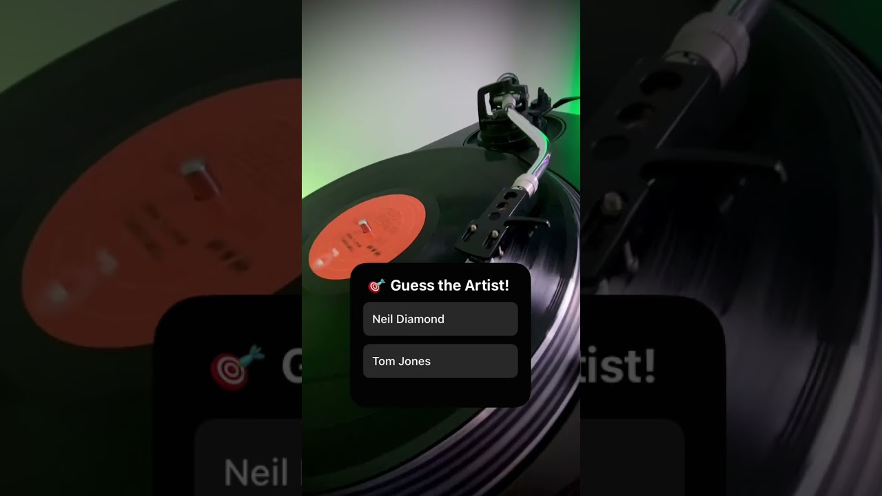 I sped up a vinyl recording… Can you tell who it is? 👀✨