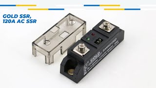 GOLD SSR, 120A AC SSR, DC control AC solid state relay, input 4-32VDC,