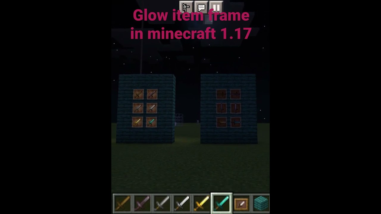 Glow item frame vs item frame in minecraft 1.17