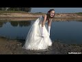 Trash the dress: Mandy in weddingdress on mudmodels.com