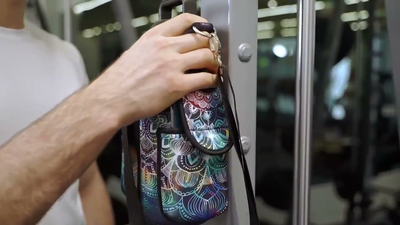 icolor Gym Bag Water Bottle Carrier for Men & Women 