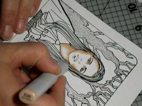 coloring skin tones with