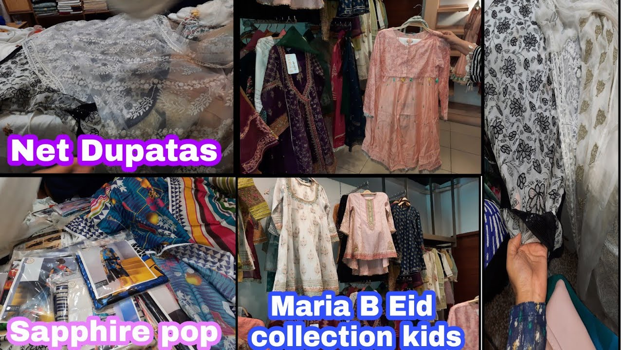 Maria B Eid Collection 2021 || Net dupatas , 