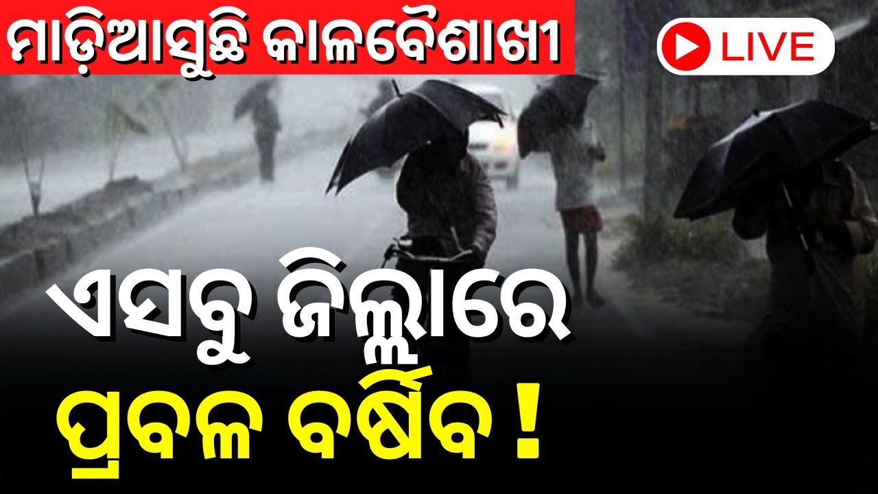 Odisha Rain News Live: ଆସୁଛି ଝଡ଼ ବର୍ଷା | Heavy Rainfall | Weather News | Rain Update