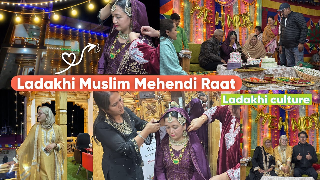 Samreen’s Mehendi Raat 💖 ladakhi wedding #farheentabasumvlogs #ladakhivlogger 