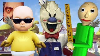 Hello Neighbor - My New Neighbor Ice Scream Rod Baldi Baby in Yellow History Gameplay Walkthrough screenshot 5
