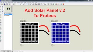 How to Add Solar Panel v.2 Library to Proteus | Step-by-Step Guide