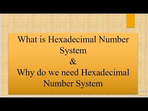 What is Hexadecimal Number System | Why do we use Hexadecimal Number ...