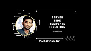 SSTI  - Server Side Template Injection |  Tamil Sec Con 2021 News