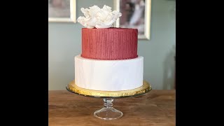 How to Ice a Dummy Cake Part 2