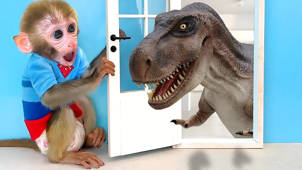 Monkey Bon Bon’s Dino Home Adventure| Nursery Rhymes & Kids Songs |Bobby Kids Songs 