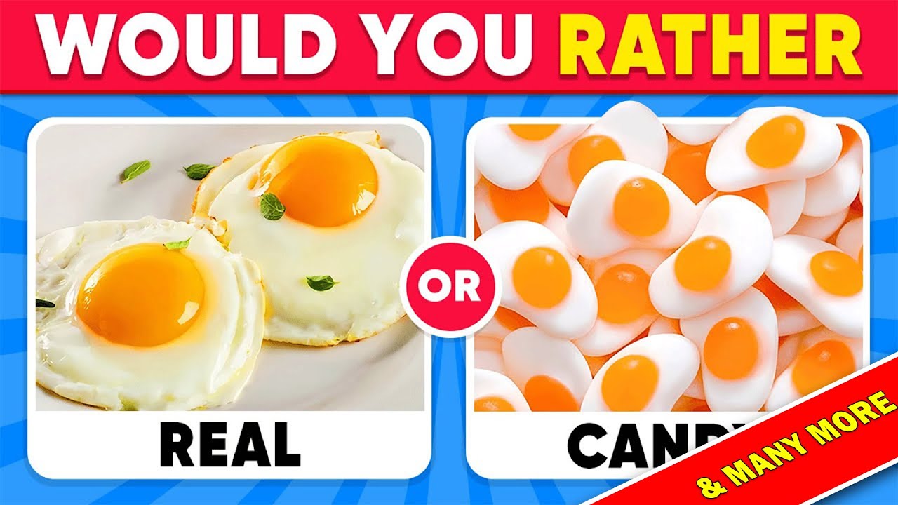 Would You Rather  Real Food Vs Candy Edition | Guess The Scary Movie By Emoji  Quiz And More Quiz