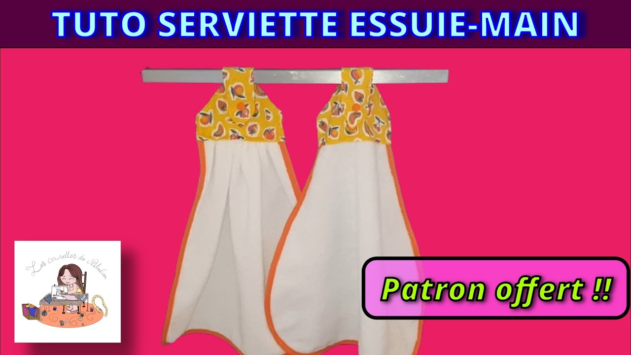 DIY Essuie-Main à Suspendre ✂️ Facile, Pratique et Patron Gratuit à Télécharger !