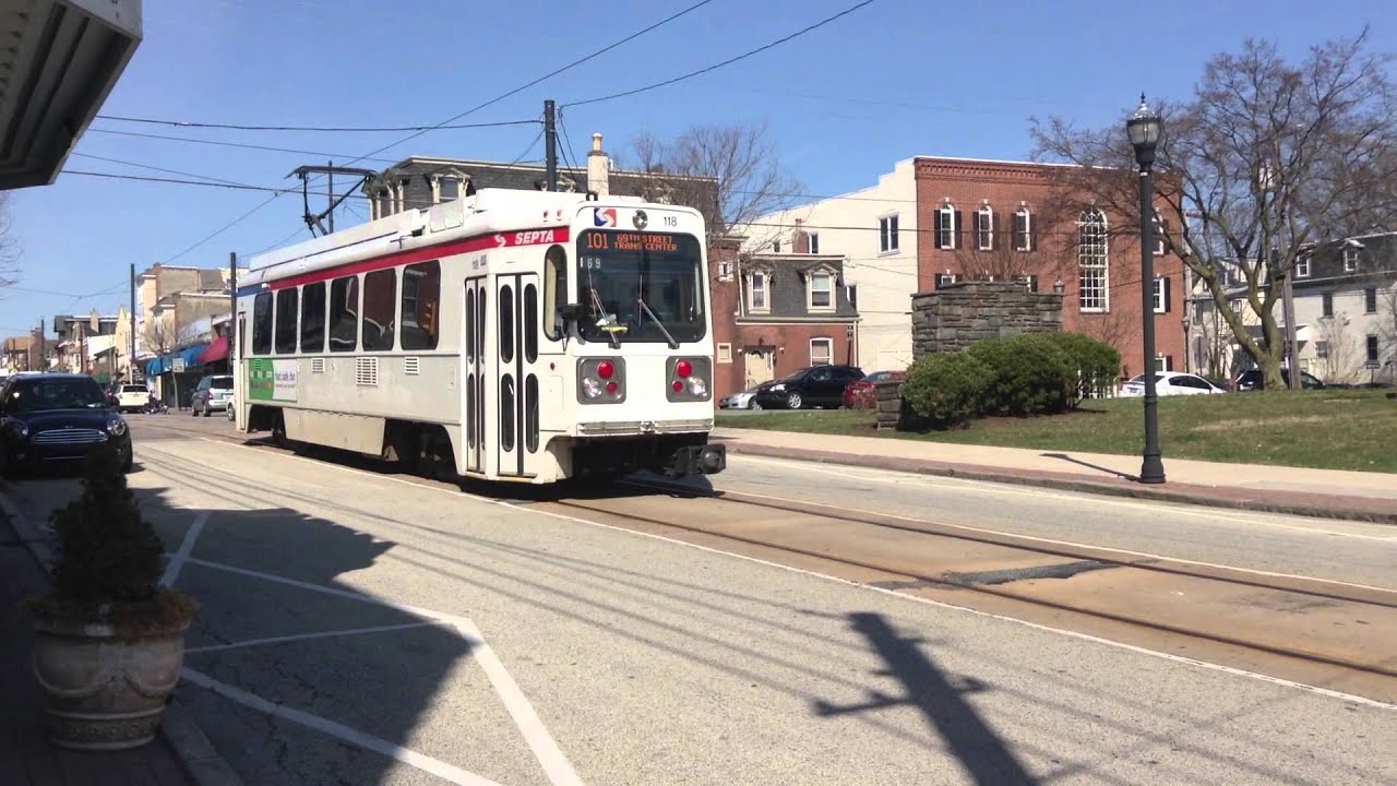Trolley Passes the Media Theatre (Media, PA) YouTube