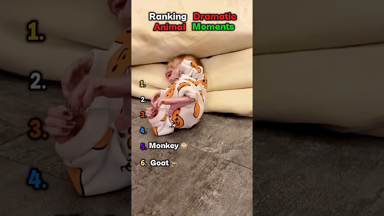 Ranking dramatic animal moments 😂 